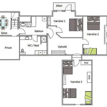Fjelstrup 아파트 *
